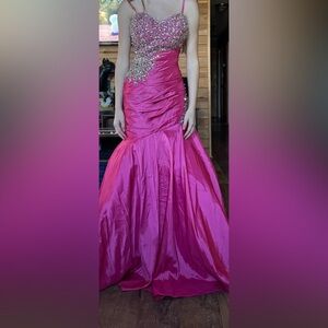 Elegant Pink Evening Gown